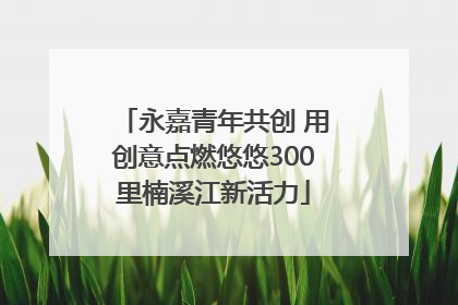 永嘉青年共创 用创意点燃悠悠300里楠溪江新活力
